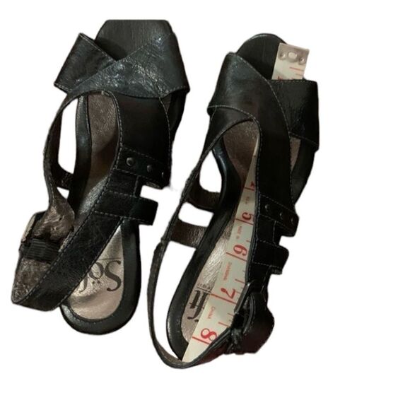 Söfft black metallic heels - Picture 3 of 5